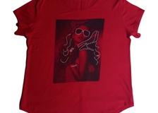 Remera de Morley con strass talle 7