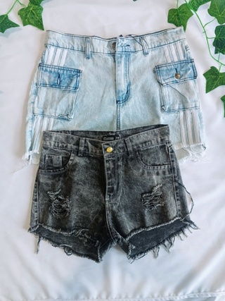 Oferta: combo 2x1 en shorts y polleras de jean (combo 12)