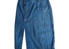 Pollera de jean rígida talle 46