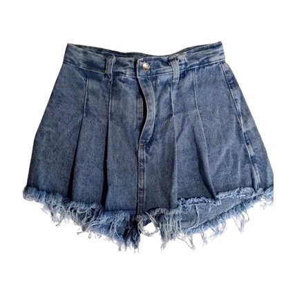 Pollera short de jean talle 38