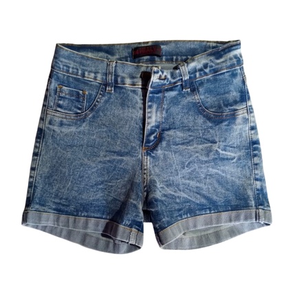 Short de jean elastizado talle 44 color celeste