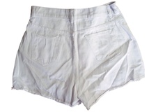 Short de jean rígido blanco talle 40