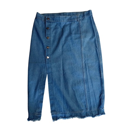 Pollera de jean rígida talle 46